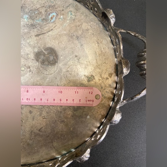 Cherub Silver Plated Vanity Tray - Picture 7 of 12